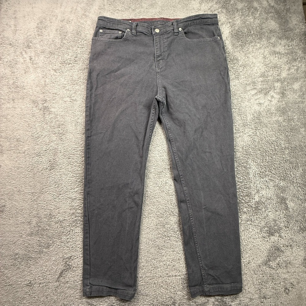 American Giant Mens 36x30 Gray Canvas Work Pants Roughneck Workwear Cotton